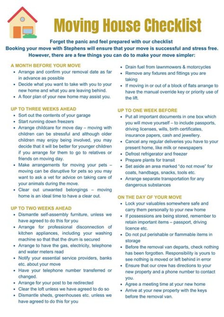 Address after moving to care home