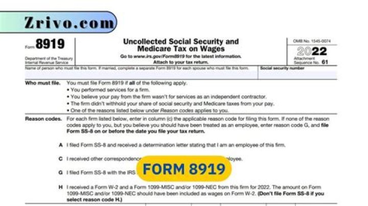Navigating Tax Form 8919 for Uncollected Social Security and Medicare Taxes