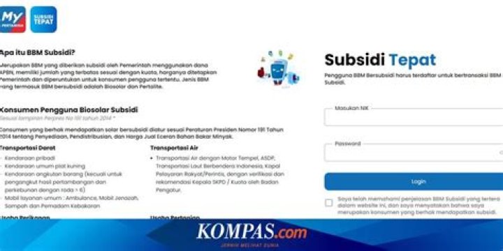 Syarat dan Cara Daftar Subsidi Tepat MyPertamina Tanpa Aplikasi